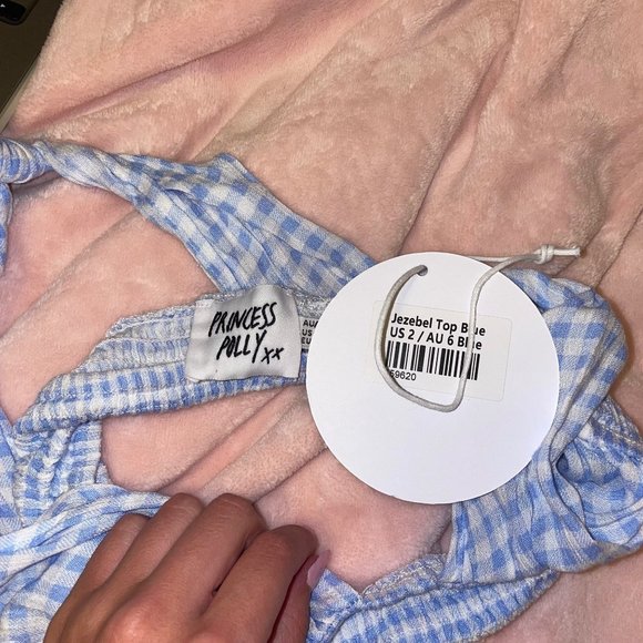 Princess Polly Plaid Halter Top - Picture 3 of 3